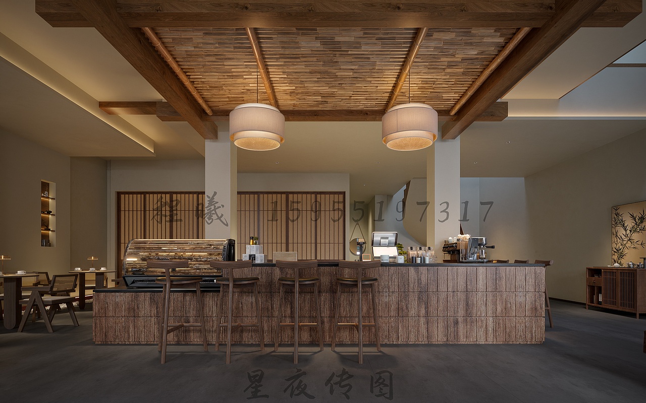 ✨🍵古色古香，静谧雅致的茶楼新装亮相（图ZMzk0MjU2MTUy） - 酒店餐饮设计 - 站酷设计师小程曦原创素材 - 站酷ZCOOL