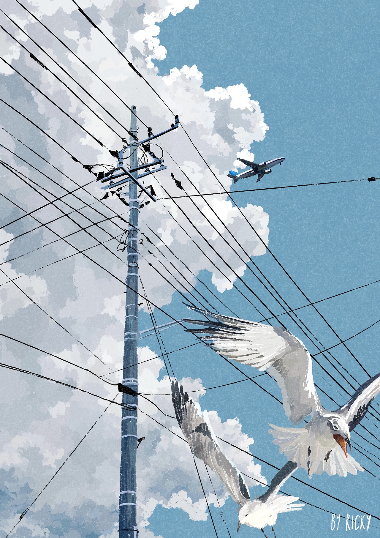 画了一些夏天✍🏽