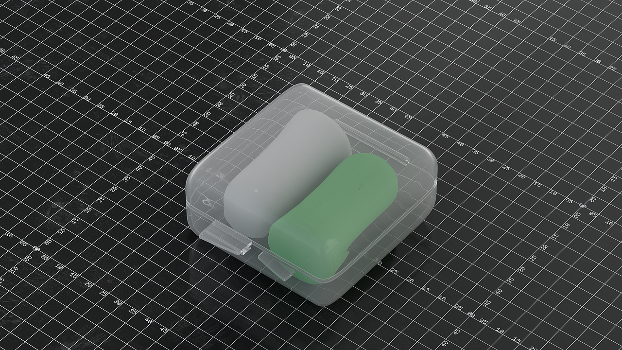 日常练习—隔音耳塞的渲染(C4D-RS)