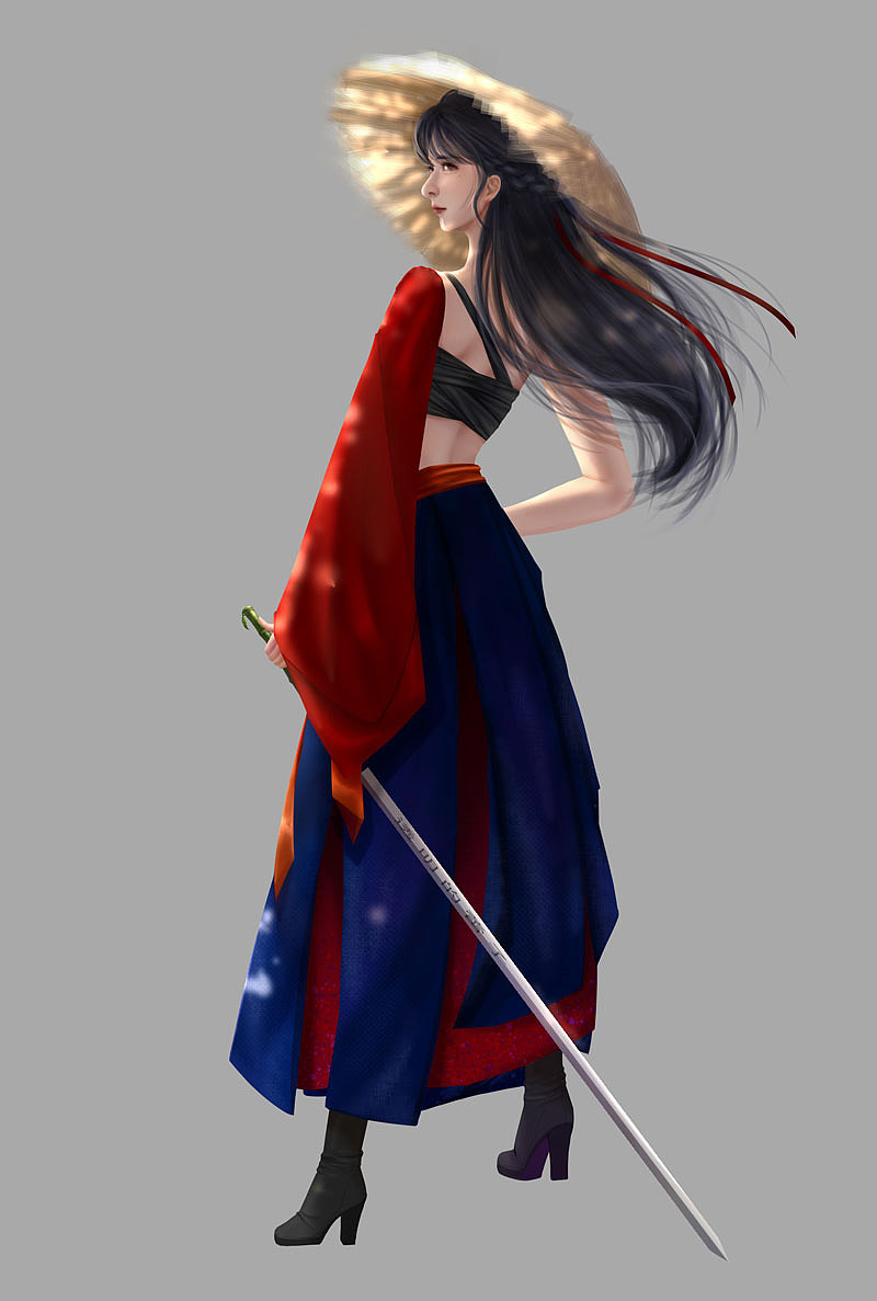 本来只是想画个人然后顺手糊了个背景（图ZMzk0MjczODYw） - 创作习作 - 站酷设计师透明的蕾子原创素材 - 站酷ZCOOL