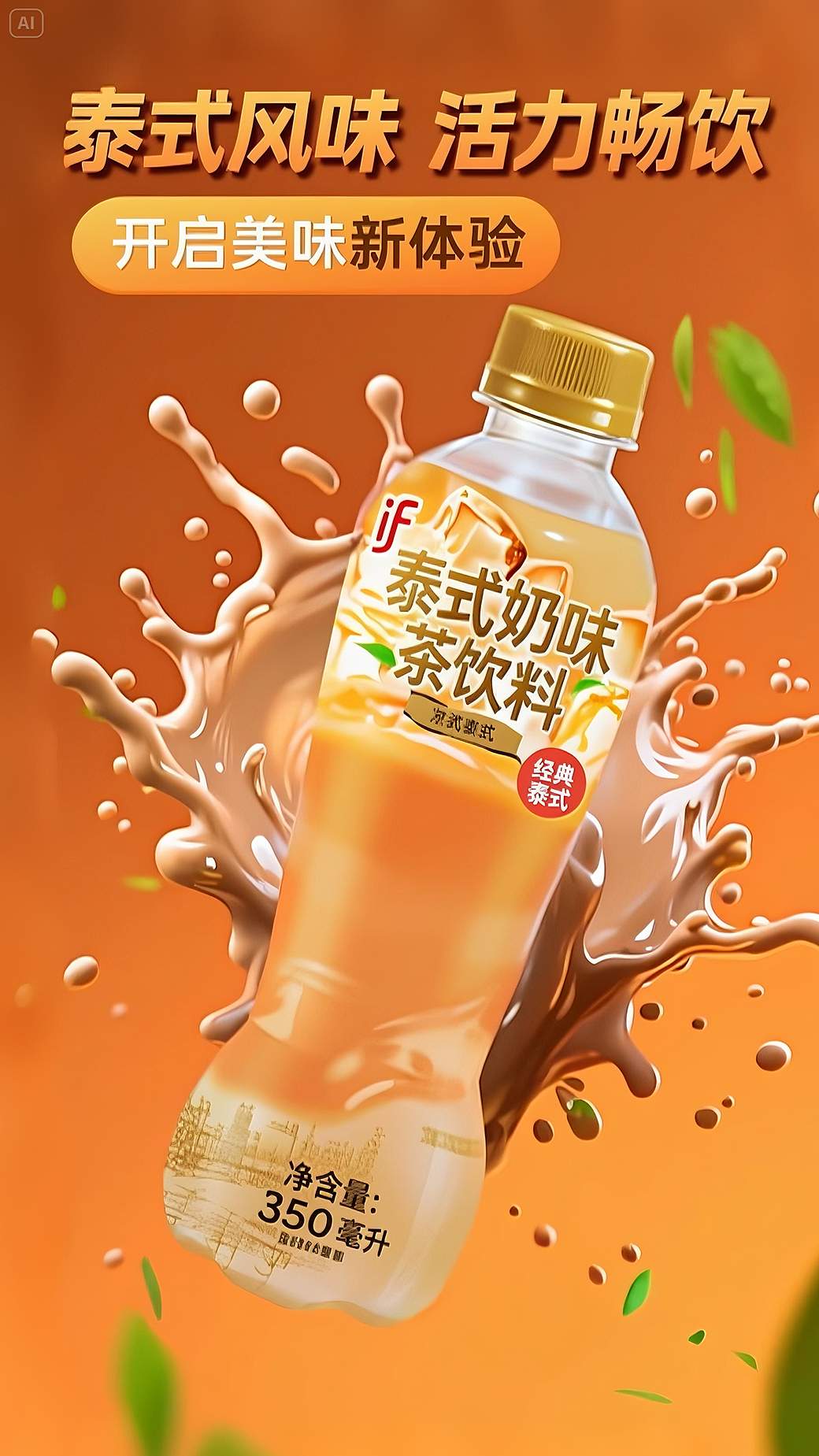 IF泰式奶味茶饮料 品味纯粹热爱