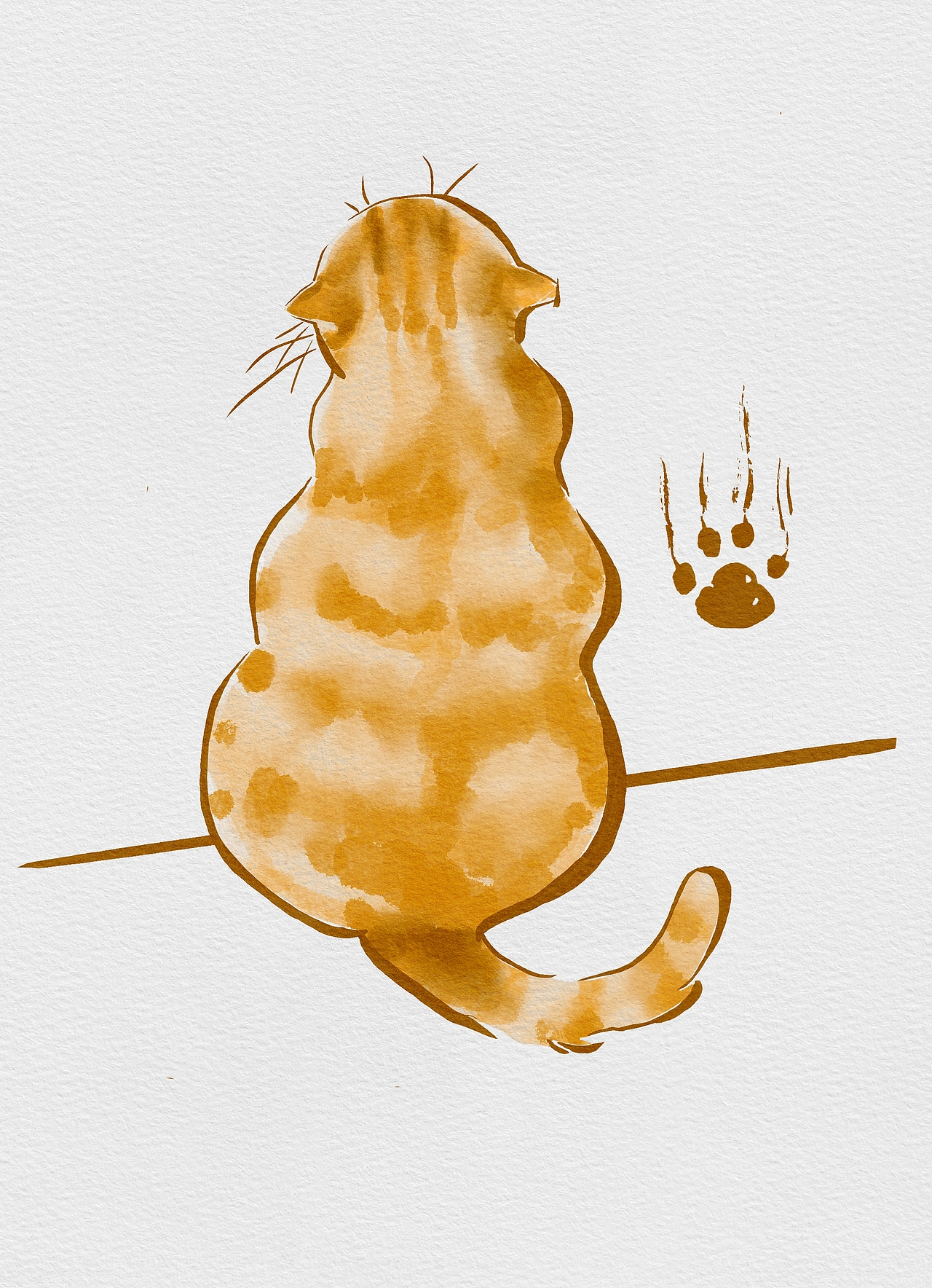 楼下橘猫的秘密（图ZMzk0MjgxMTU2） - 艺术插画 - 站酷设计师16jill原创素材 - 站酷ZCOOL