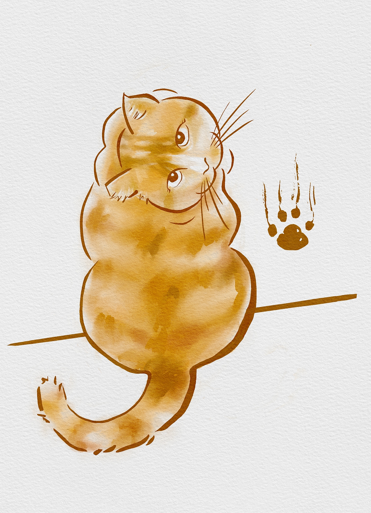 楼下橘猫的秘密（图ZMzk0MjgxNDc2） - 艺术插画 - 站酷设计师16jill原创素材 - 站酷ZCOOL