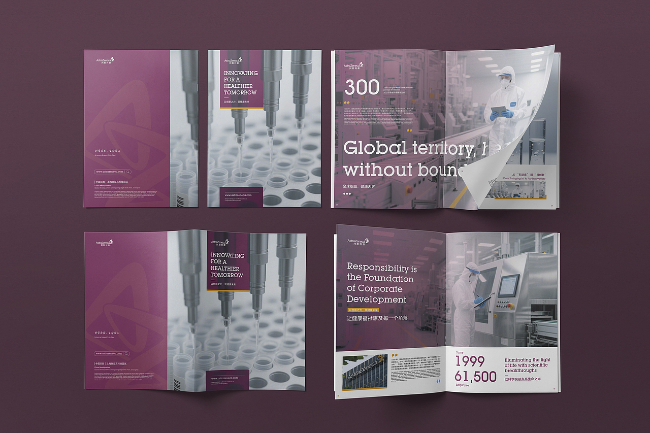 医疗集团制药行业画册设计宣传册设计