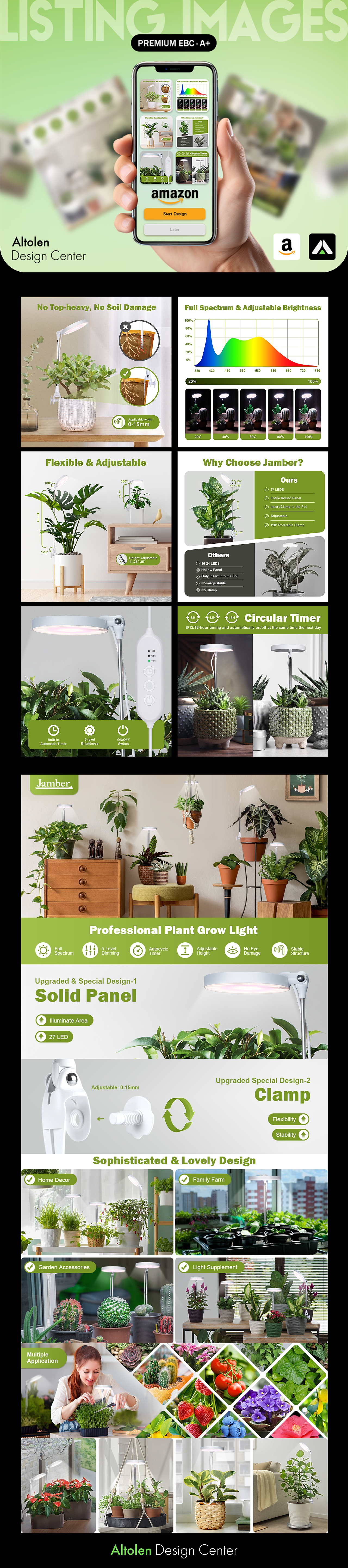 亚马逊电商设计丨植物补光灯