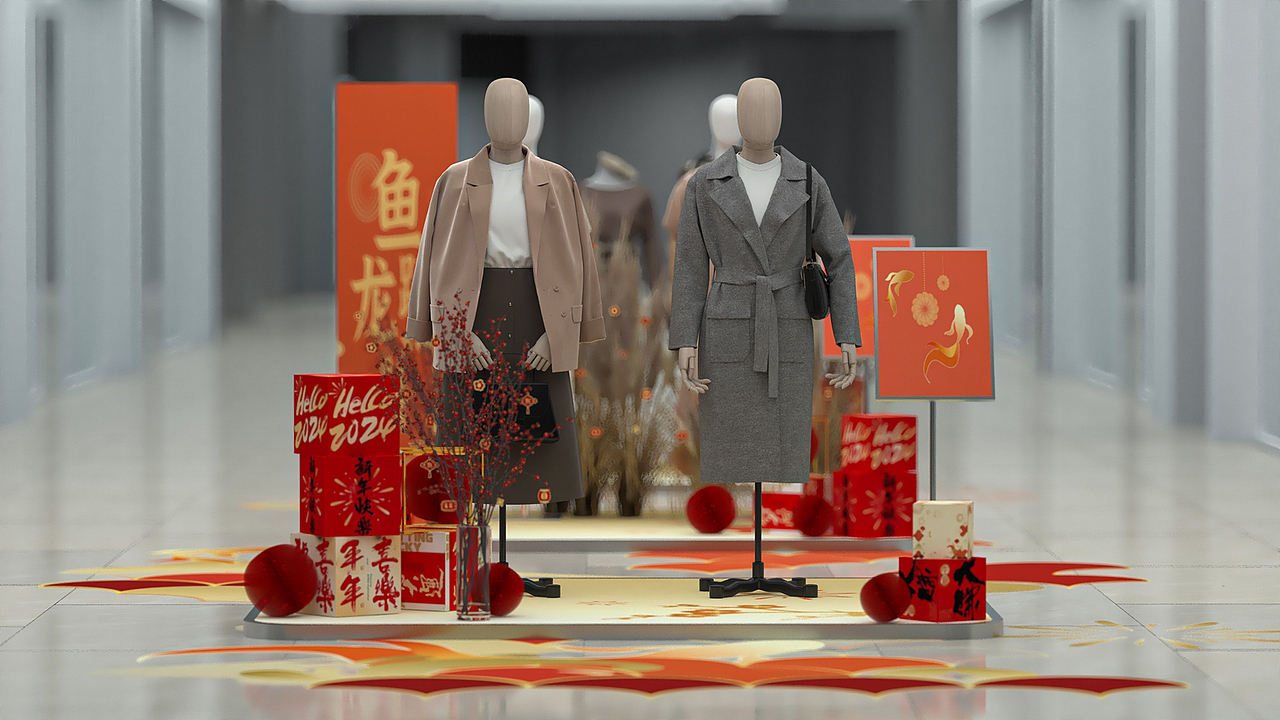 2024重庆公园天街新年门头设计（图ZMzk0MjkyOTM2） - 其他三维 - 站酷设计师刘嗨嗨呀原创素材 - 站酷ZCOOL