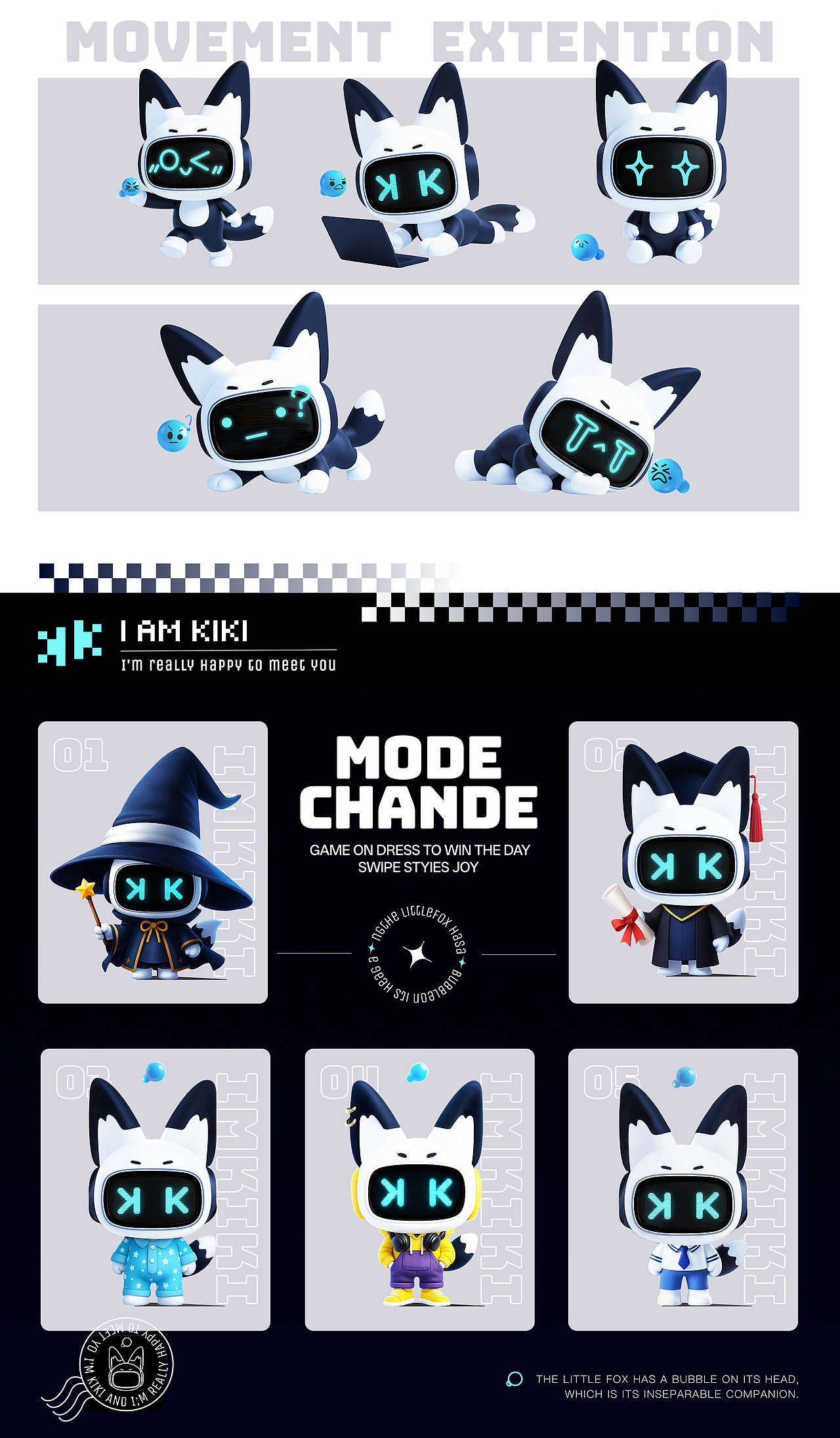 【智能AI软件Kimi】 IP形象设计——KiKi