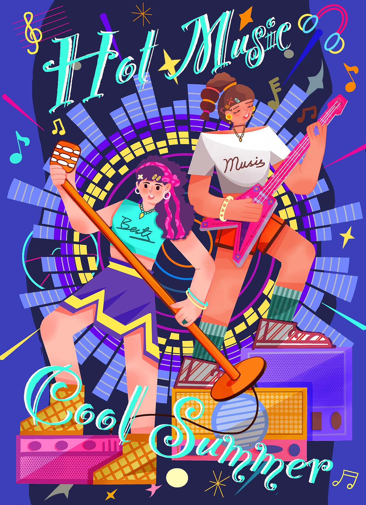 乐夏（图ZMzk0MzExNjY4） - 商业插画 - 站酷设计师海洋微光原创素材 - 站酷ZCOOL