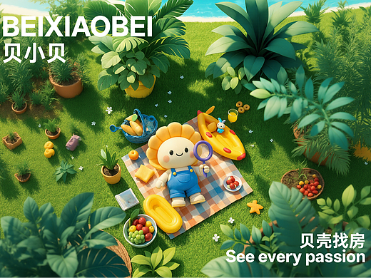 贝小贝原创IP设计/贝壳找房相关IP