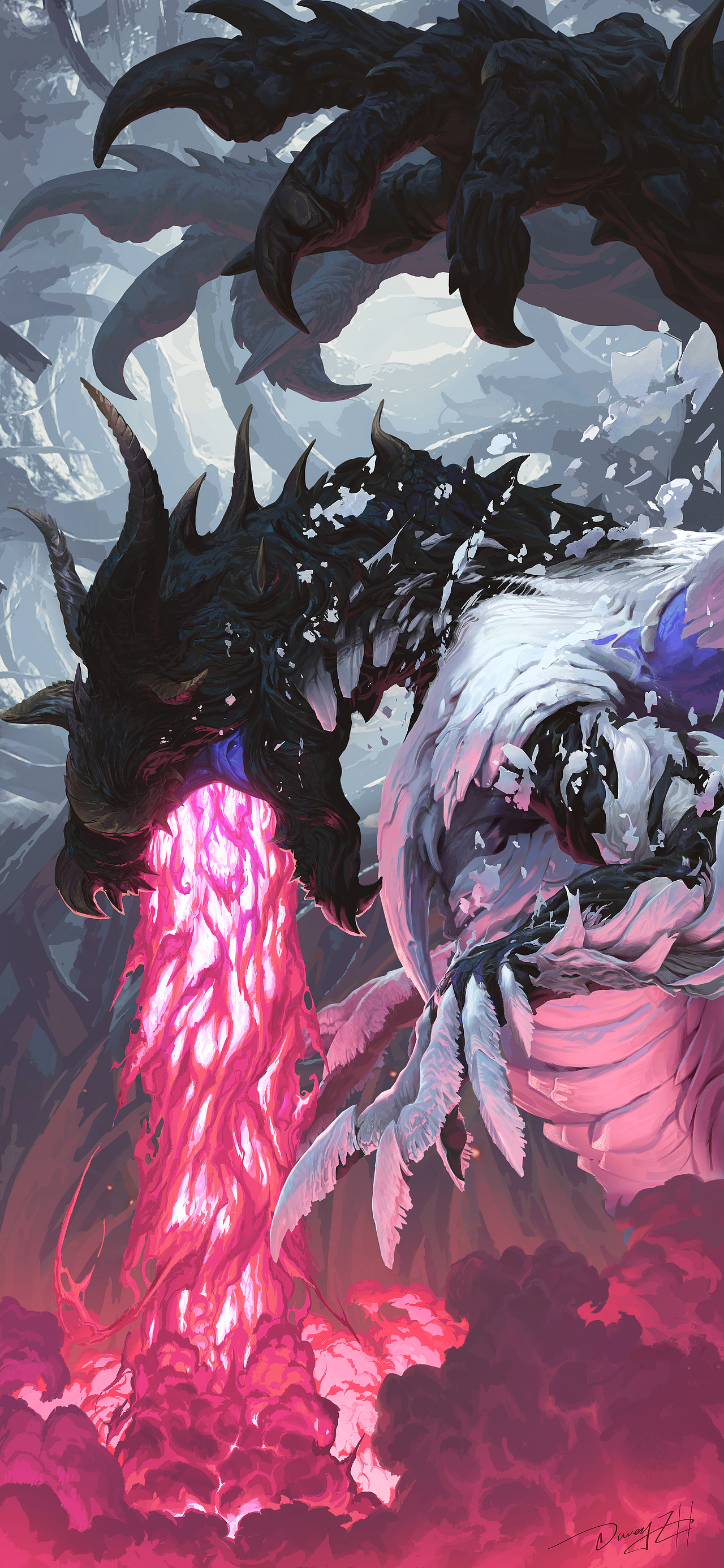 ZOH-SHIA 白炽龙（图ZMzk0MzIzMTEy） - 游戏原画 - 站酷设计师Davey_ZH原创素材 - 站酷ZCOOL