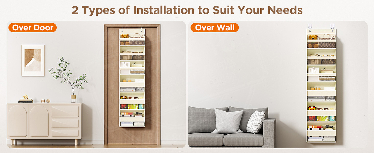 亚马逊门后收纳袋建模渲染主图A+排版设计
