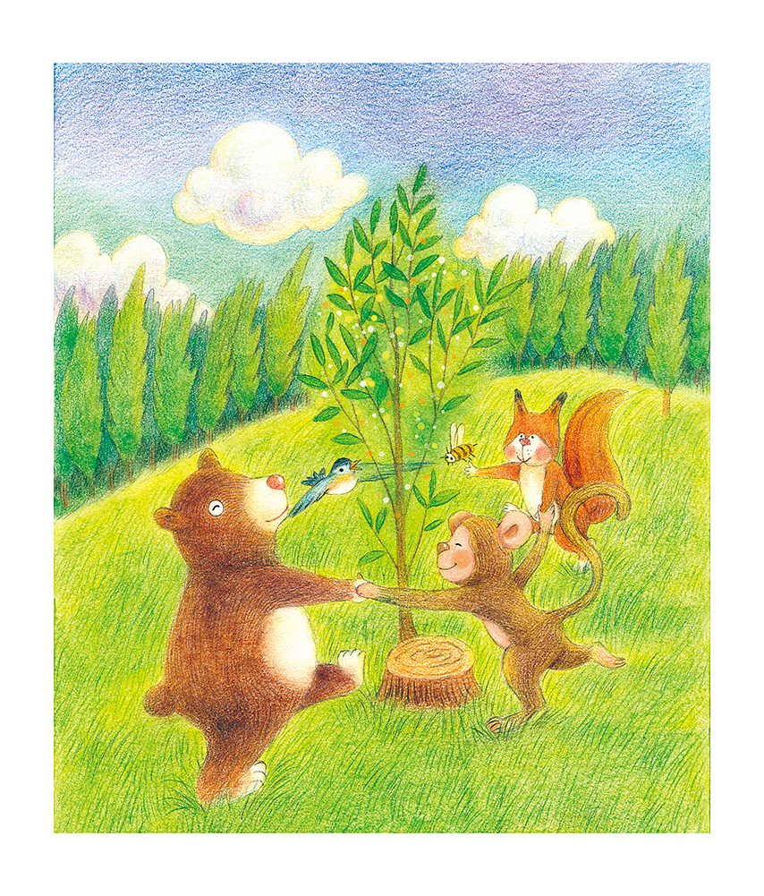 一些儿童杂志的插图~