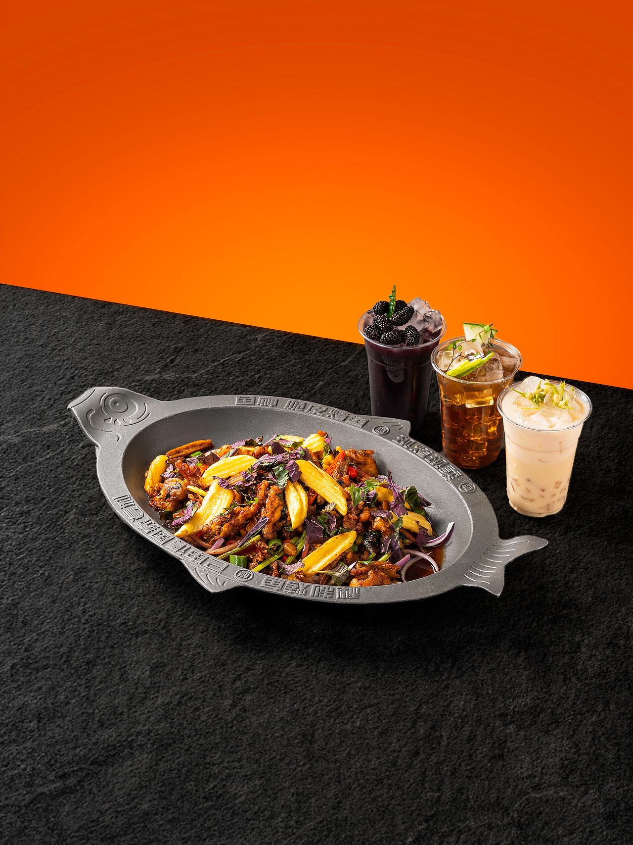 烤鱼菜品图拍摄『鱼神-脆皮烤鱼』