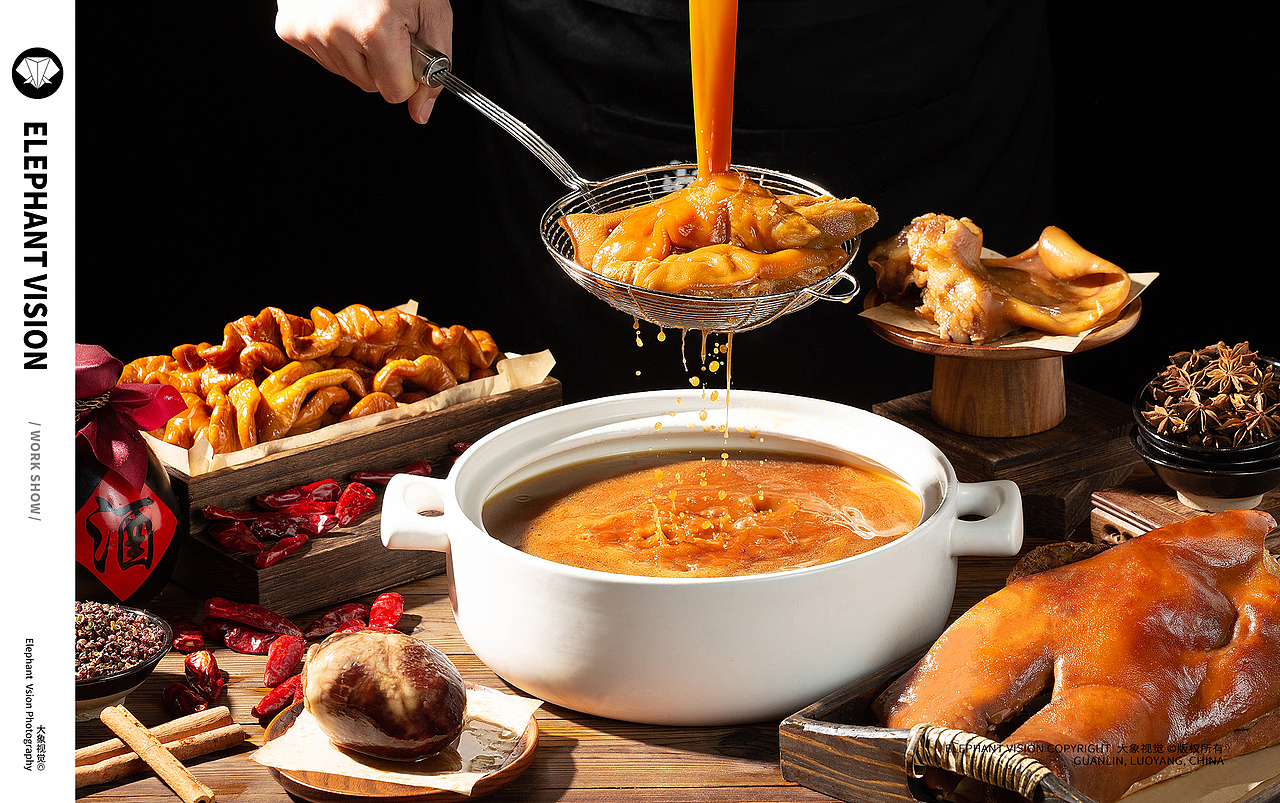 猪蹄 卤肉 美食 卤味