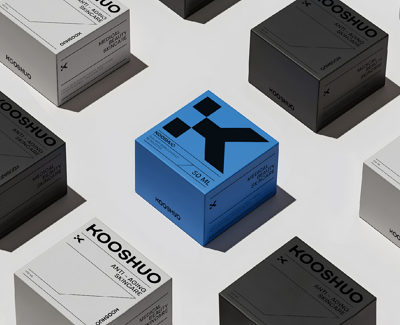 暗调视觉实验——黑蓝契约/护肤品牌全案/理性美学体系（图ZMzk0MzQ2MDI0） - 品牌 - 站酷设计师毛毛怪爱吃菜原创素材 - 站酷ZCOOL