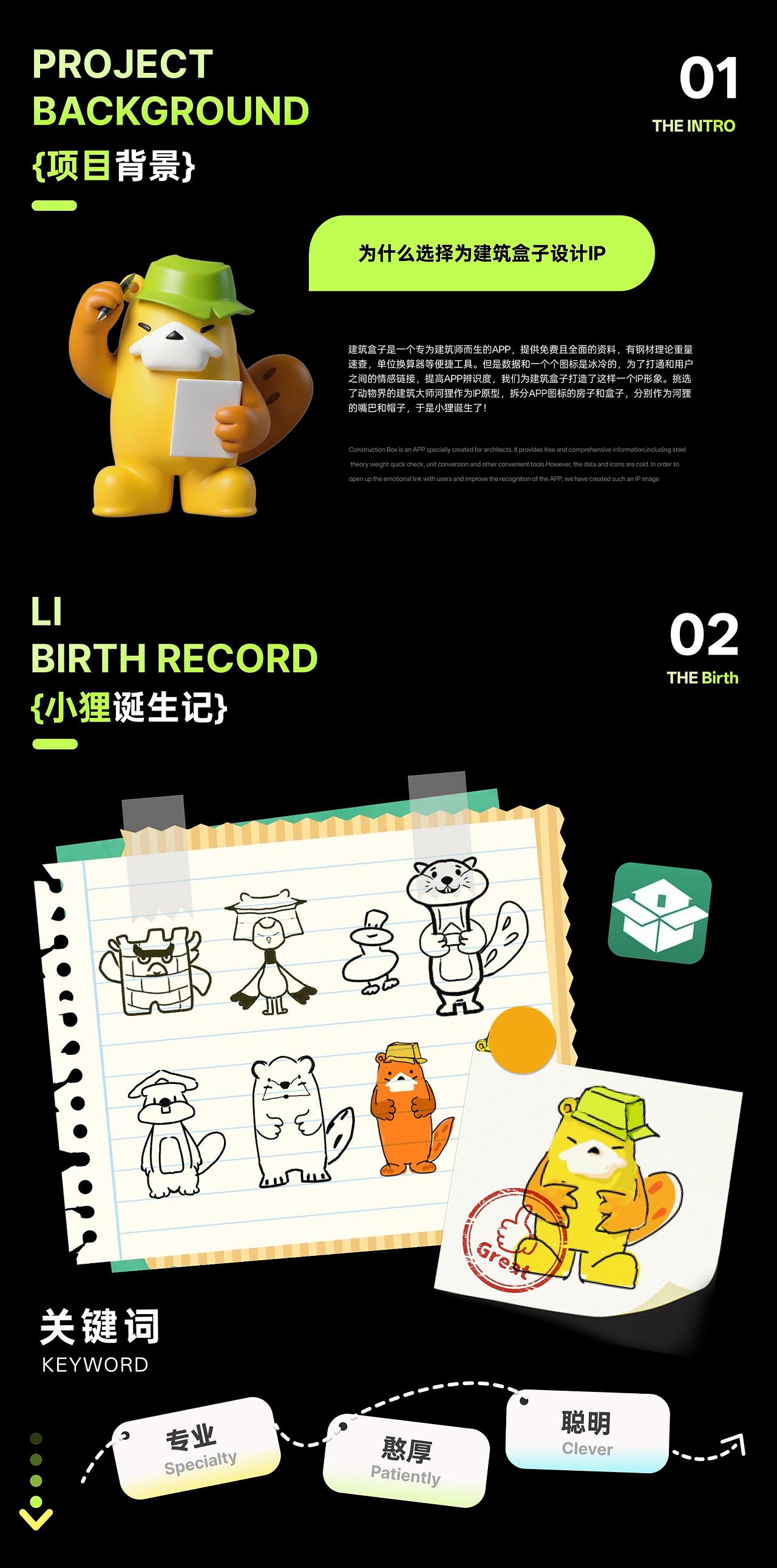 建筑盒子IP形象设计——小狸