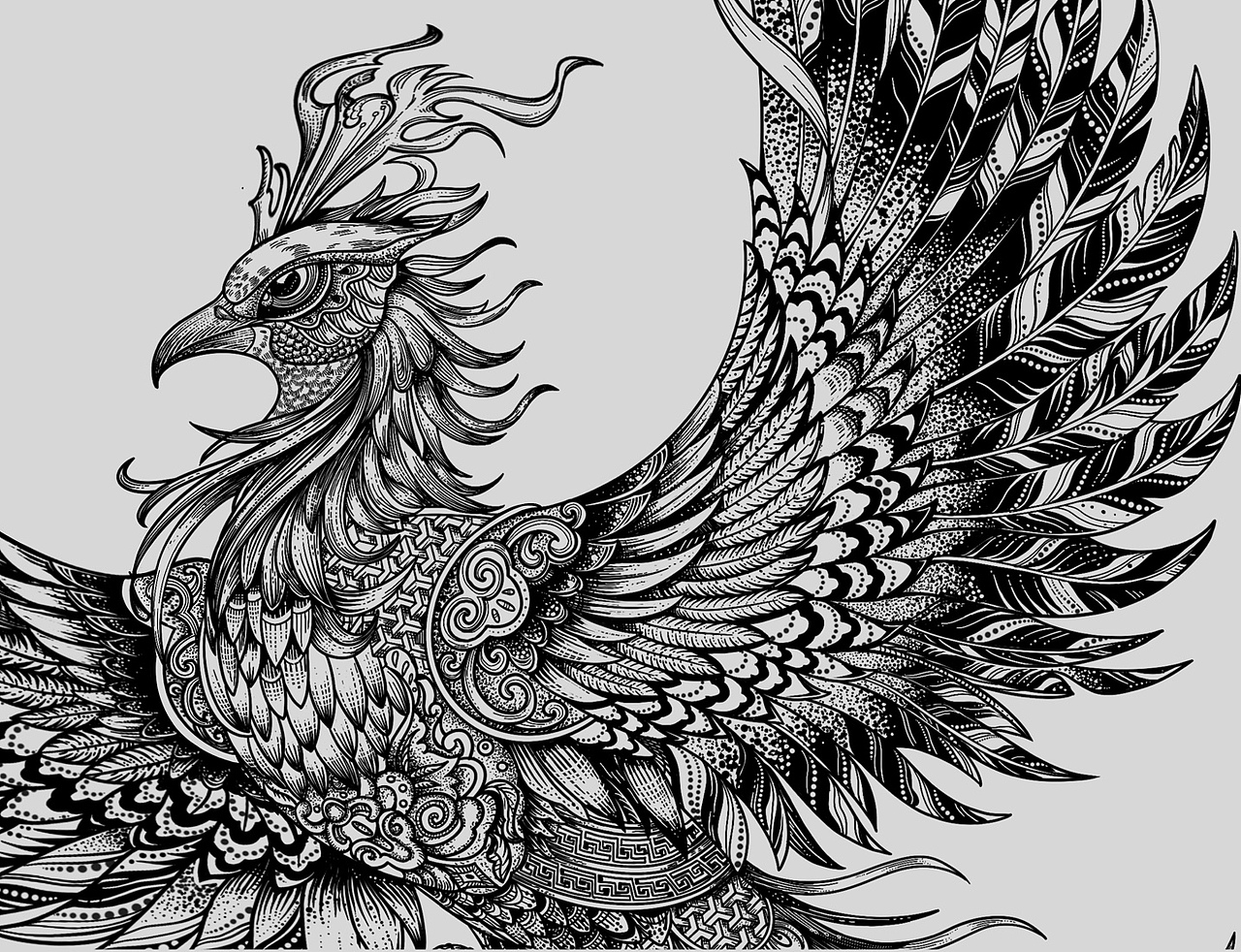 四象神兽天团之朱雀版画风格插画合辑（图ZMzk0MzY1Mzcy） - 商业插画 - 站酷设计师源林昕原创素材 - 站酷ZCOOL