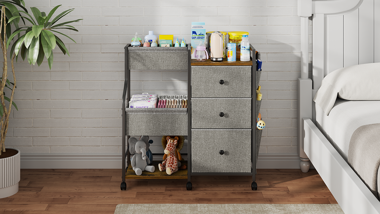 记录日常产品建模与渲染|储物推车|3Dmax