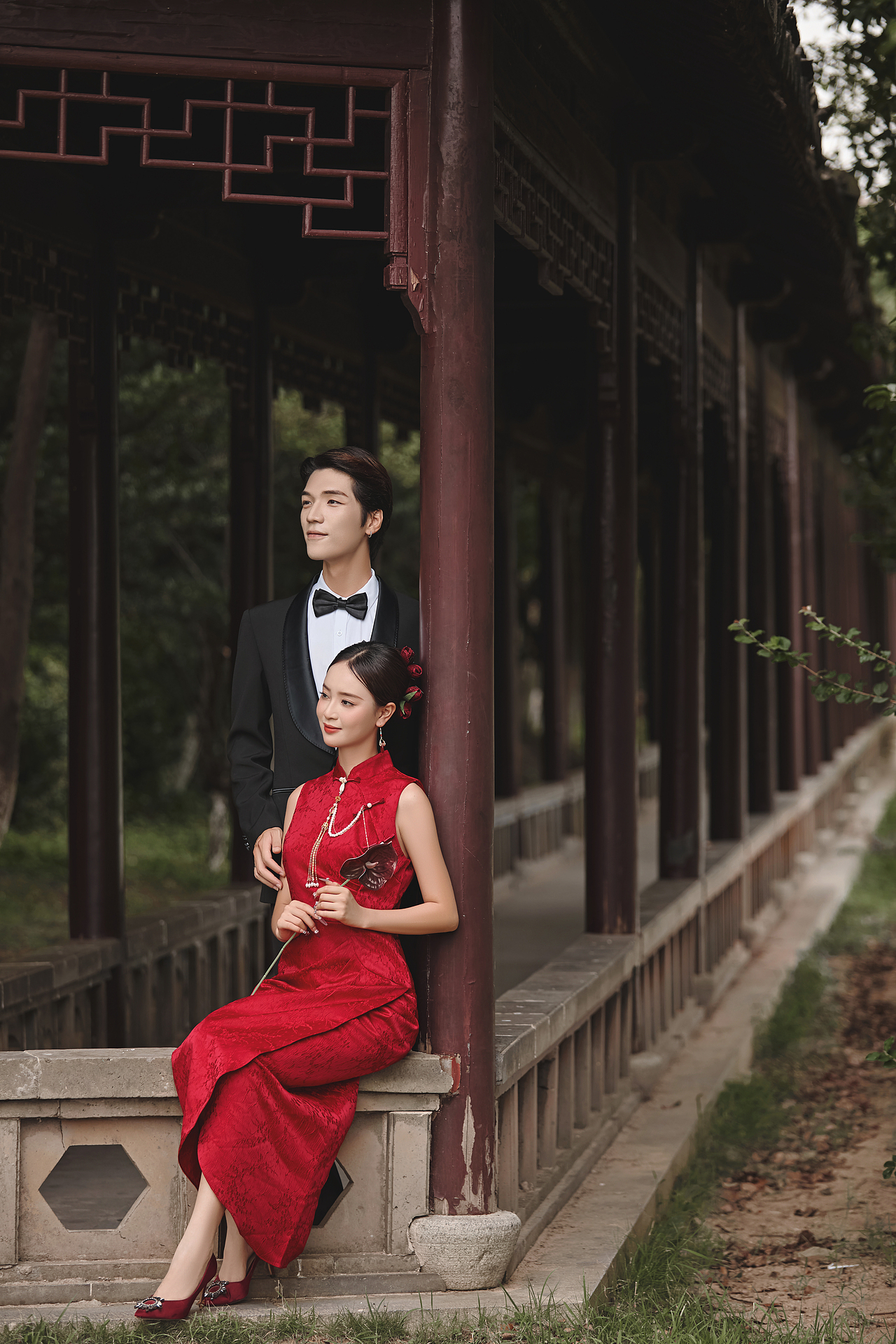 『中国红』旗袍❤️东方美学新中式婚纱照