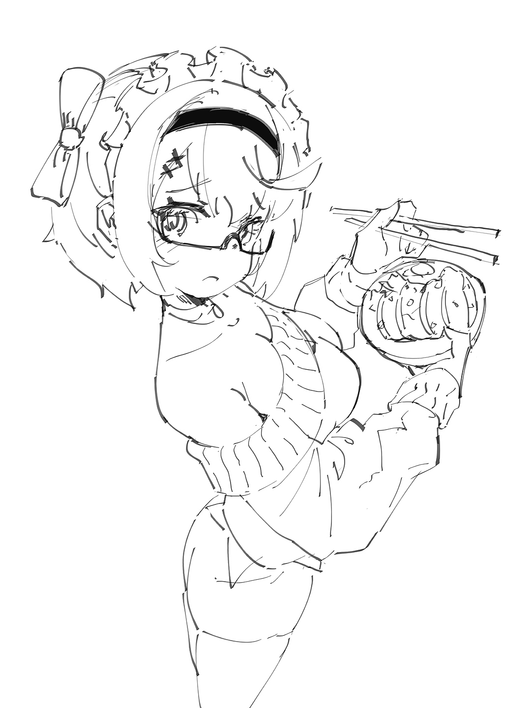 DQ二次元美少女速写（图ZMzk0Mzg0MTk2） - 绘画 - 站酷设计师DQrabbit原创素材 - 站酷ZCOOL