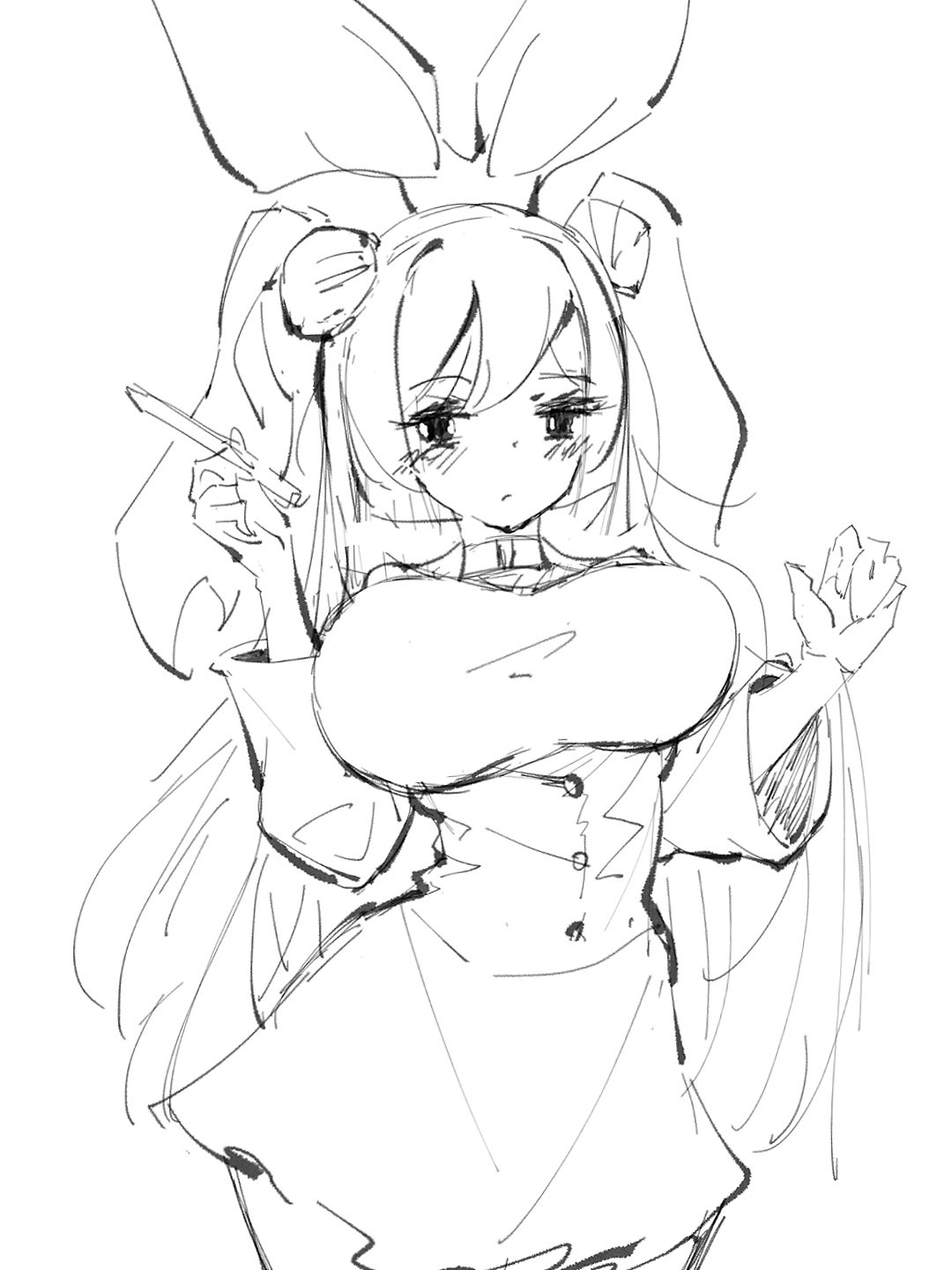 DQ二次元美少女速写（图ZMzk0Mzg0MjA0） - 绘画 - 站酷设计师DQrabbit原创素材 - 站酷ZCOOL