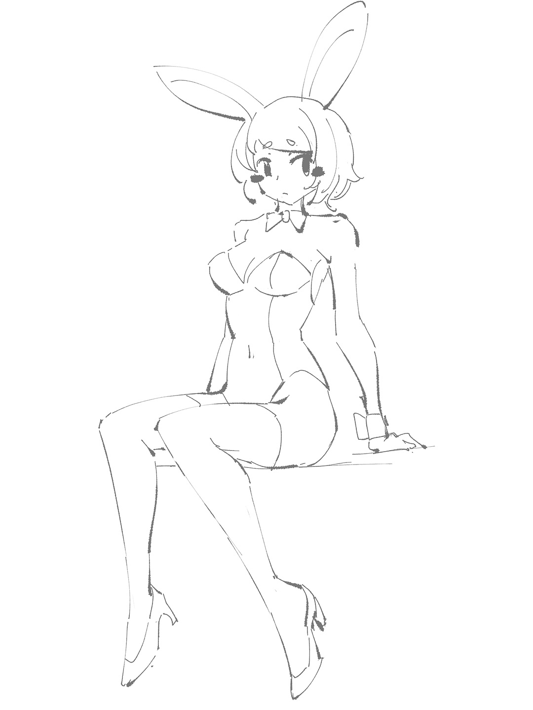 DQ二次元美少女速写（图ZMzk0Mzg0MjIw） - 绘画 - 站酷设计师DQrabbit原创素材 - 站酷ZCOOL