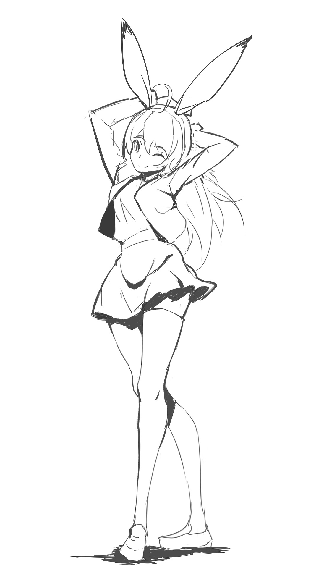 DQ二次元美少女速写（图ZMzk0Mzg0Mjcy） - 绘画 - 站酷设计师DQrabbit原创素材 - 站酷ZCOOL