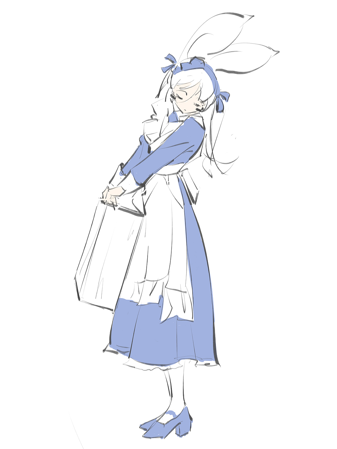 DQ二次元美少女速写（图ZMzk0Mzg0Mzc2） - 绘画 - 站酷设计师DQrabbit原创素材 - 站酷ZCOOL