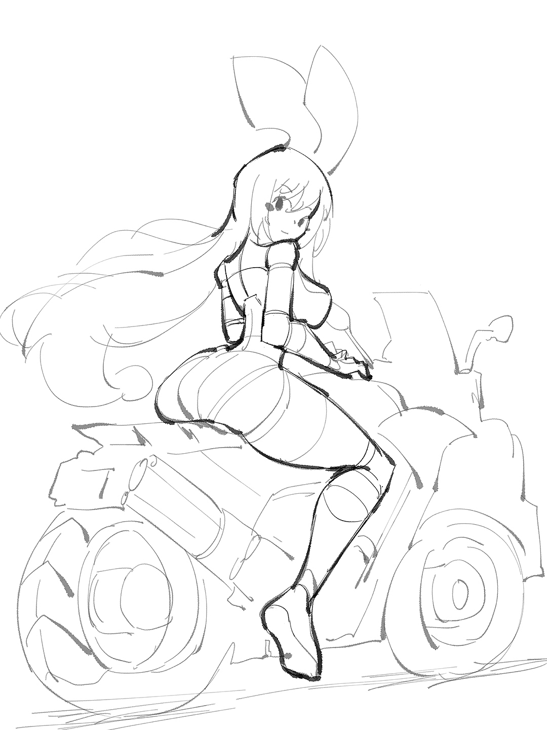 DQ二次元美少女速写（图ZMzk0Mzg0Mzgw） - 绘画 - 站酷设计师DQrabbit原创素材 - 站酷ZCOOL