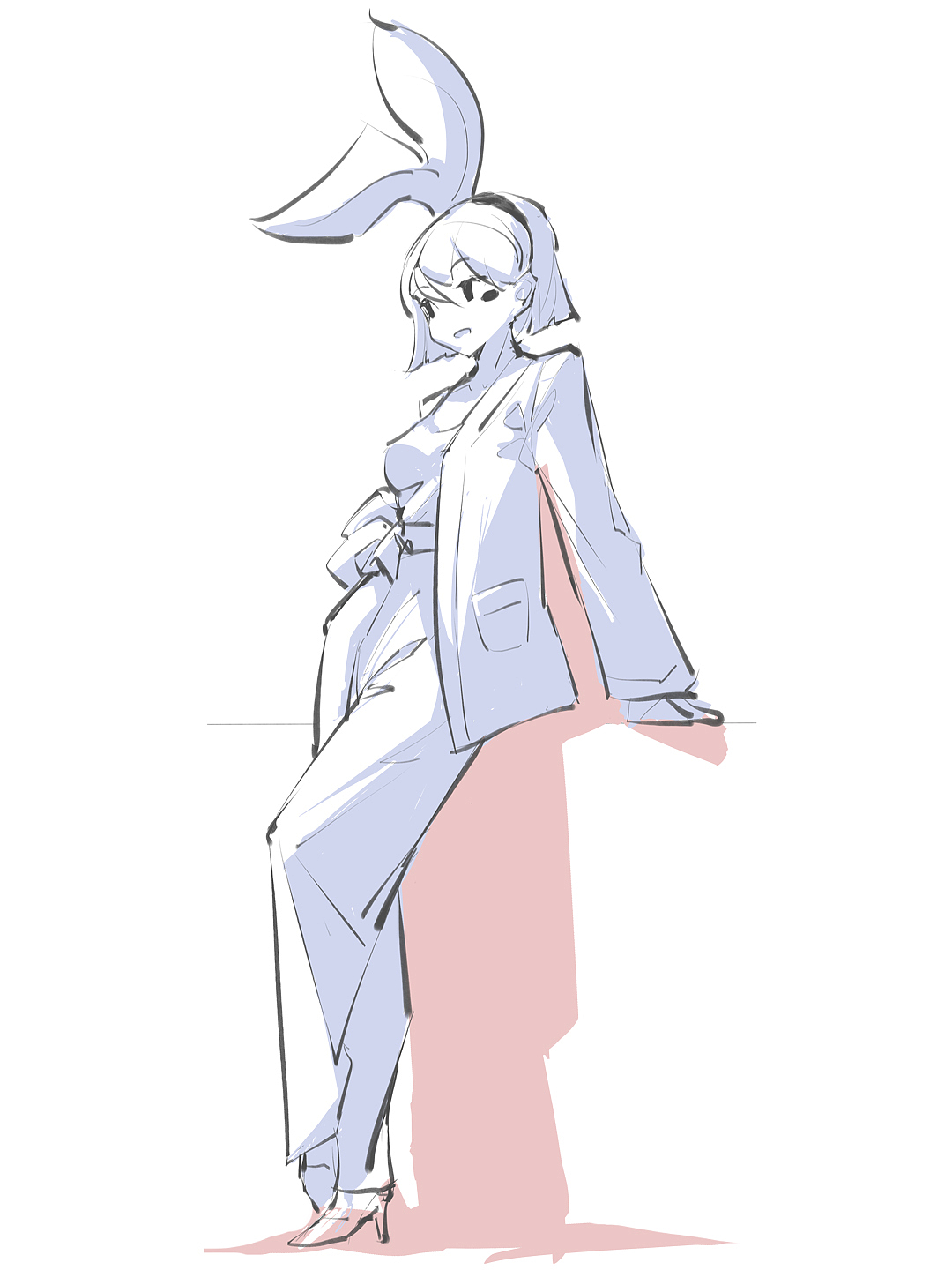 DQ二次元美少女速写（图ZMzk0Mzg0NDE2） - 绘画 - 站酷设计师DQrabbit原创素材 - 站酷ZCOOL