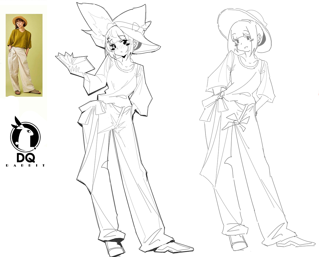 DQ二次元美少女速写（图ZMzk0Mzg0NDMy） - 绘画 - 站酷设计师DQrabbit原创素材 - 站酷ZCOOL