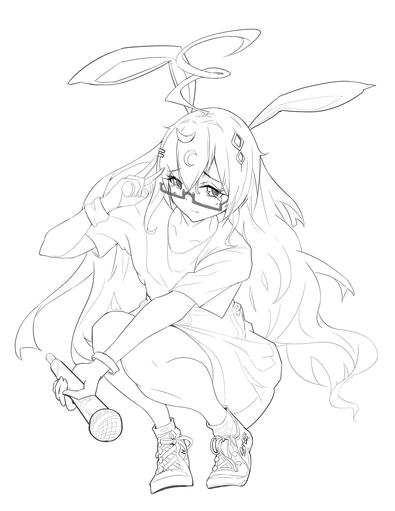 DQ二次元美少女速写（图ZMzk0Mzg0NDU2） - 绘画 - 站酷设计师DQrabbit原创素材 - 站酷ZCOOL