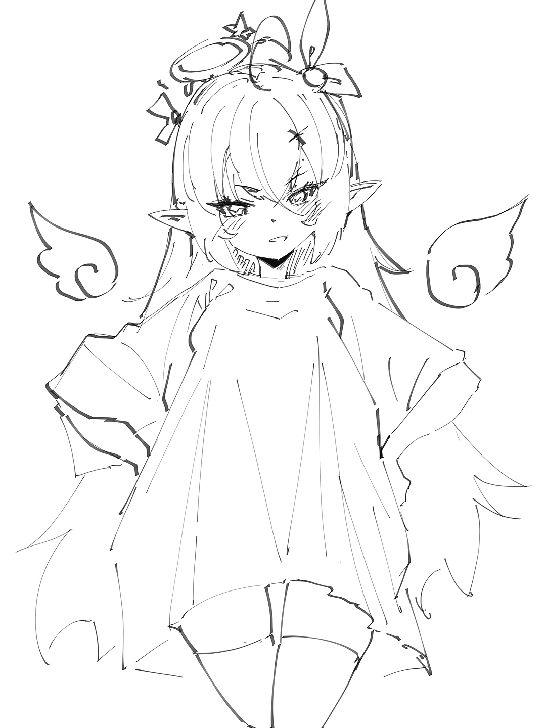 DQ二次元美少女速写（图ZMzk0Mzg0NDc2） - 绘画 - 站酷设计师DQrabbit原创素材 - 站酷ZCOOL