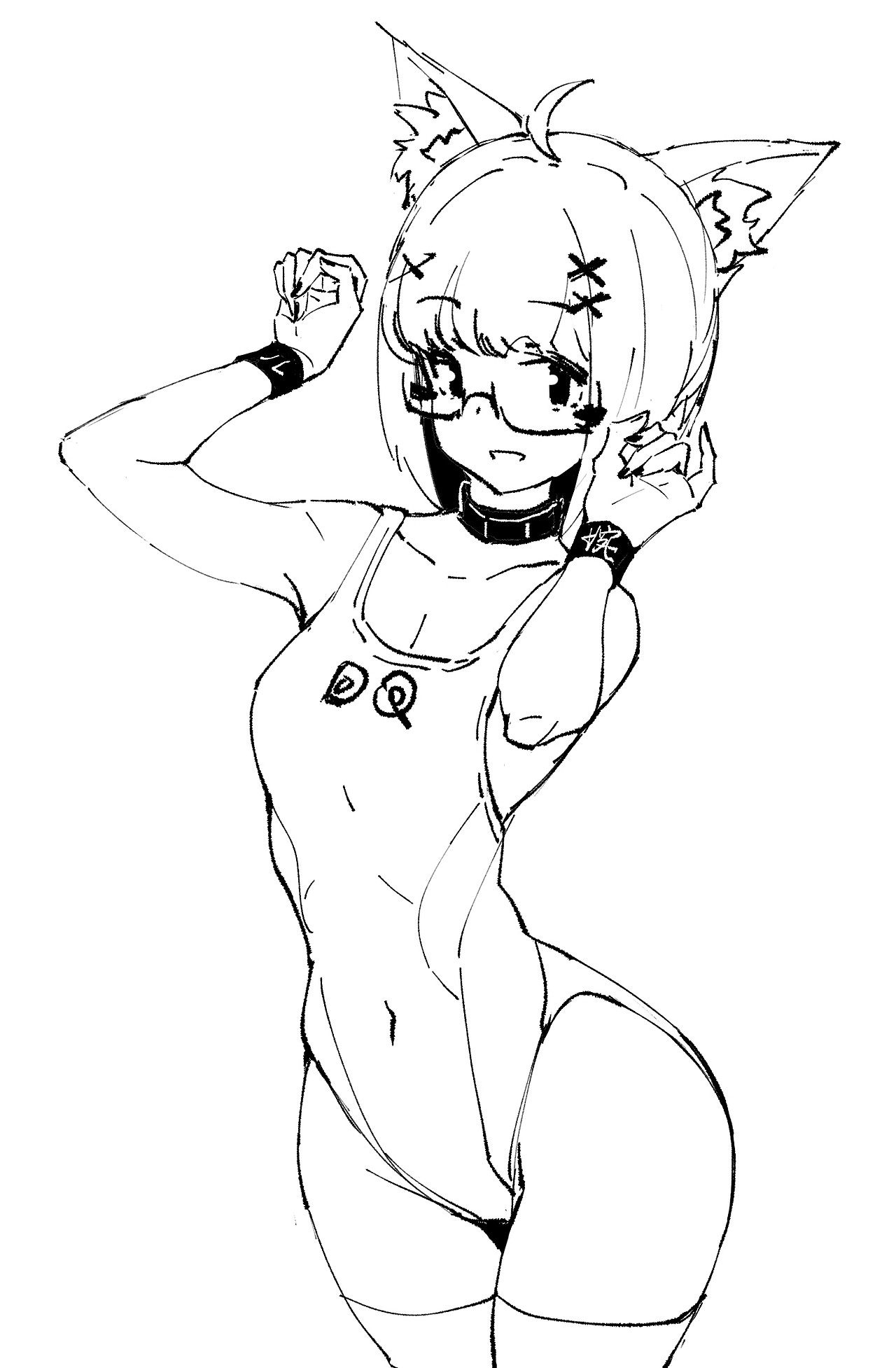 DQ二次元美少女速写（图ZMzk0Mzg0MzUy） - 绘画 - 站酷设计师DQrabbit原创素材 - 站酷ZCOOL