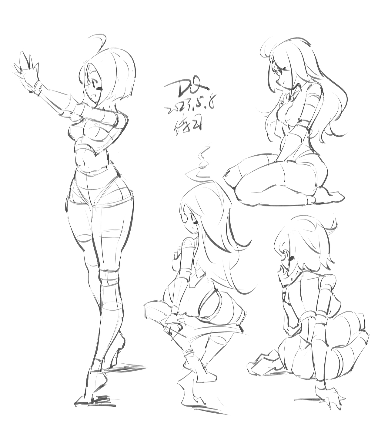 DQ二次元美少女速写（图ZMzk0Mzg0Mjgw） - 绘画 - 站酷设计师DQrabbit原创素材 - 站酷ZCOOL