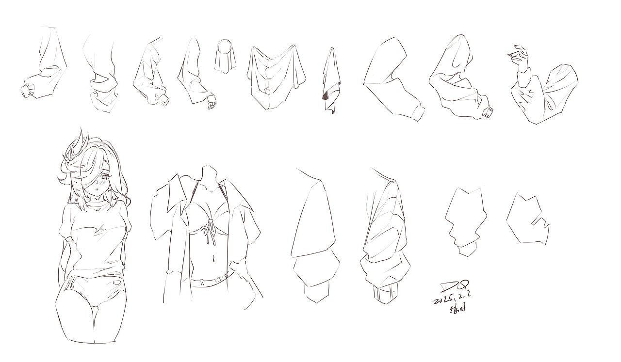 DQ二次元美少女速写（图ZMzk0Mzg0MzQw） - 绘画 - 站酷设计师DQrabbit原创素材 - 站酷ZCOOL