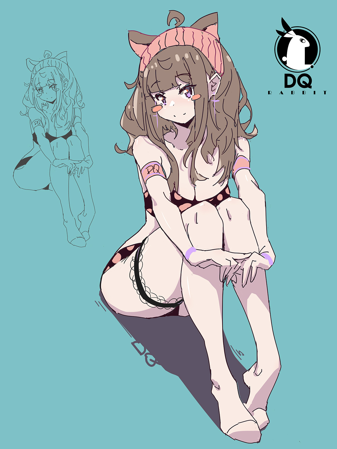 DQ二次元美少女速写
