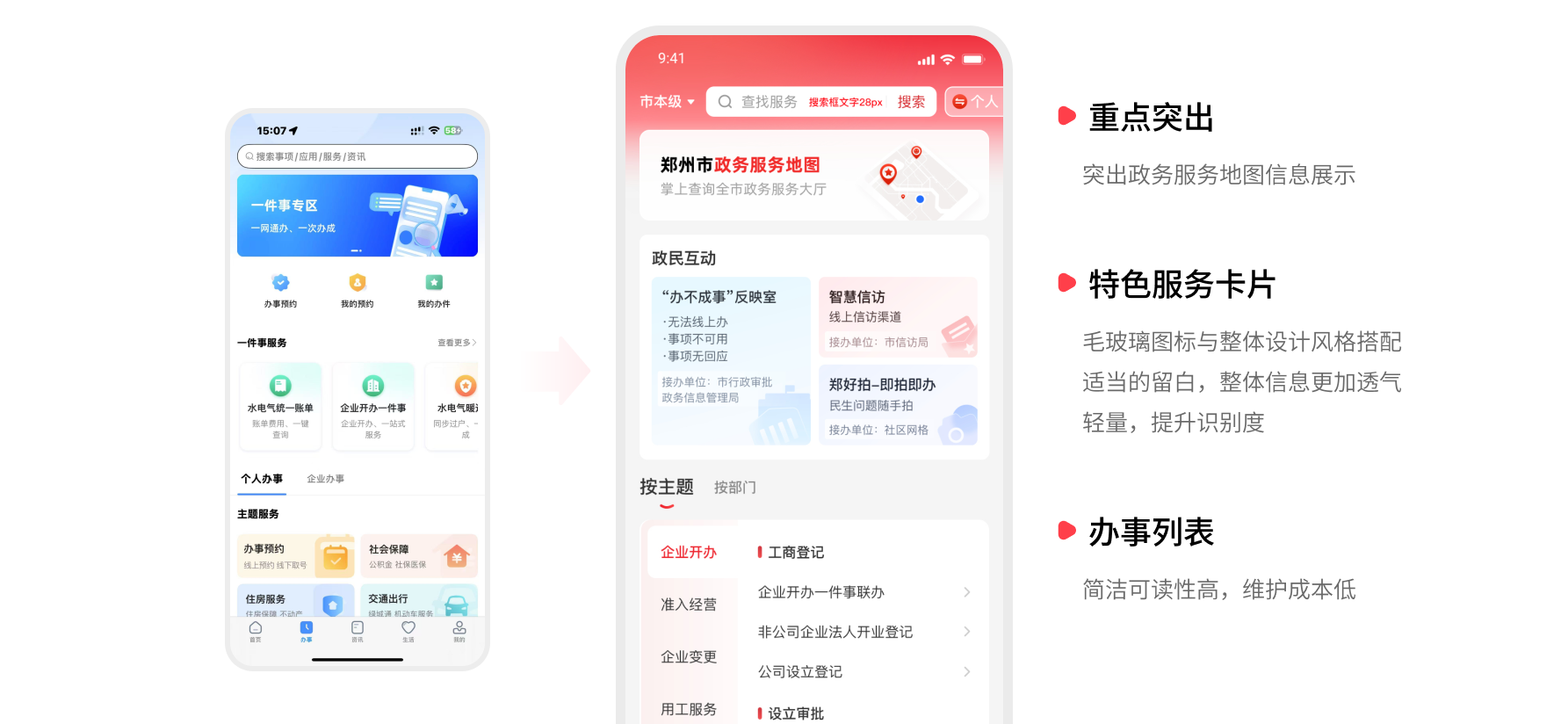 指尖政务 | 郑好办APPv6.0改版设计复盘（图ZMTUxNzM2ODA=） - 观点 - 站酷设计师夜游的鹤原创素材 - 站酷ZCOOL