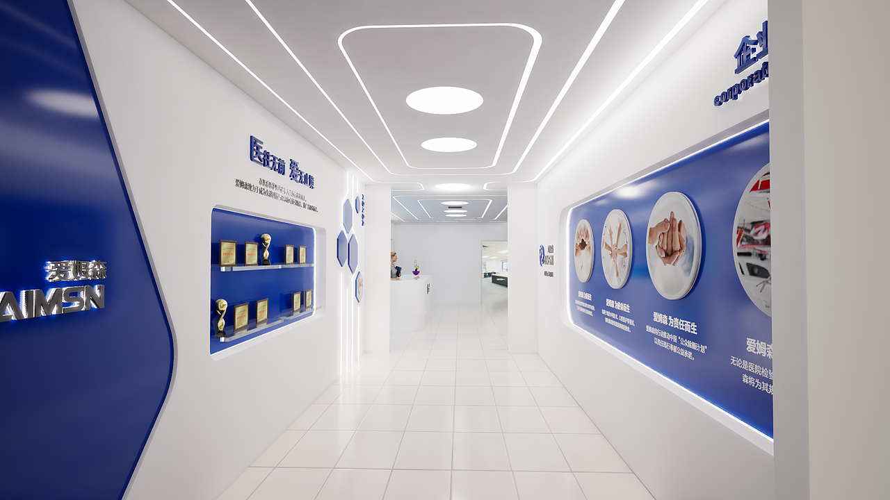 所见即所得6:商业设计案例分享之企业通道文化墙设计