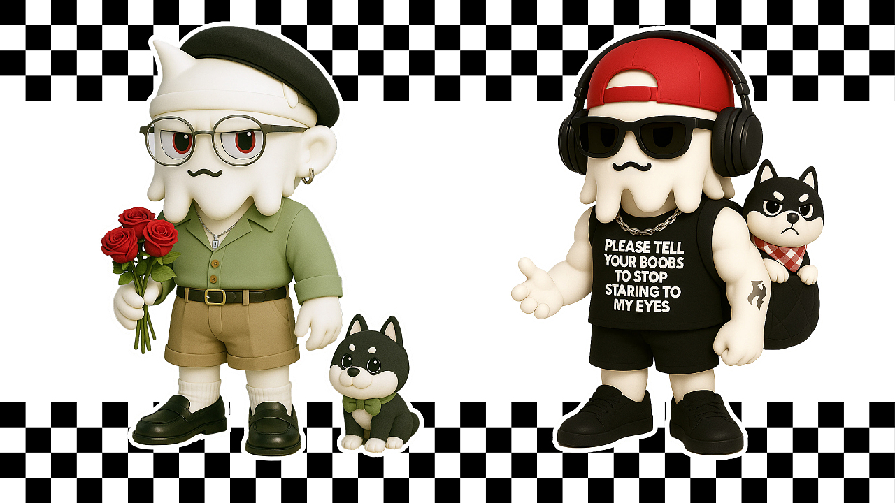 Dingoo.LAB原创IP设计丨运动搭子ENZO&ENEN