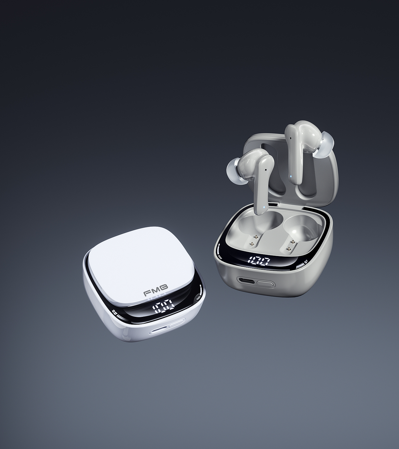 耳机充电器渲染