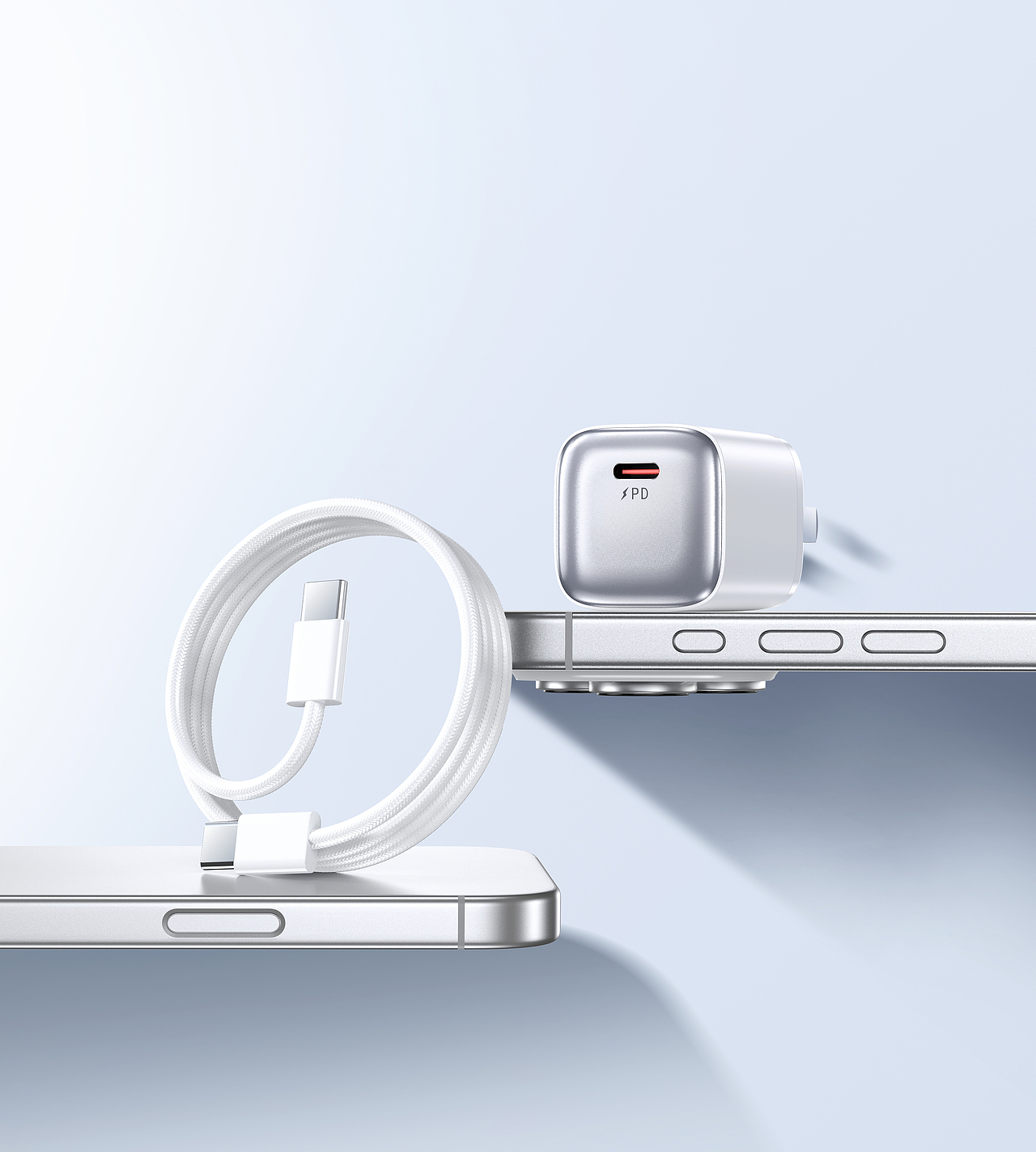 耳机充电器渲染