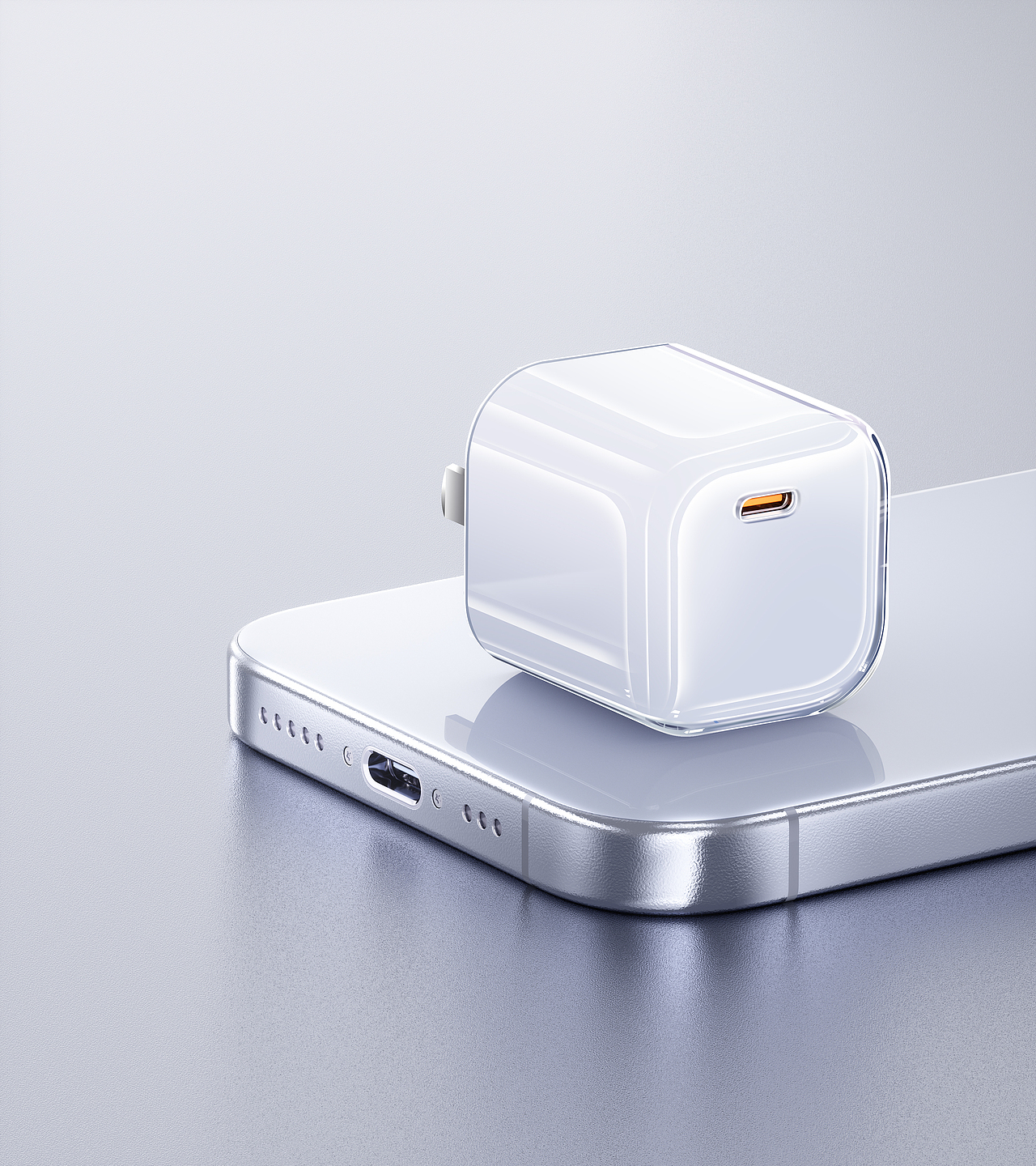 耳机充电器渲染