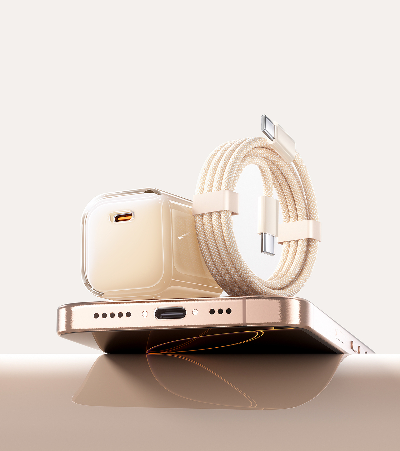 耳机充电器渲染