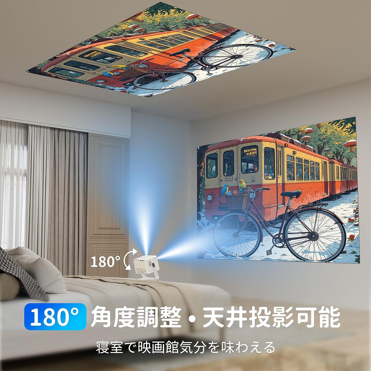 投影仪亚马逊主图/A+/品牌故事,室内,室外场景