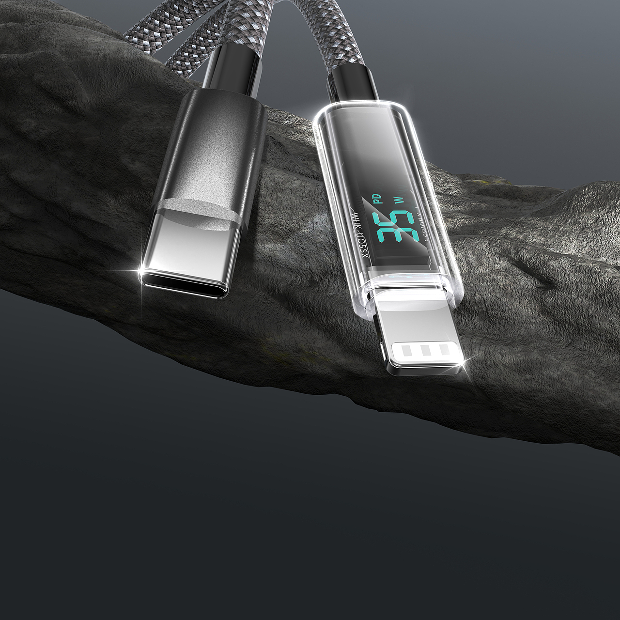 透明漸變數(shù)顯-快充數(shù)據(jù)線（圖ZMzk0NDI0OTMy） - 產(chǎn)品 - 站酷設(shè)計師我要五顏六色的嘿原創(chuàng)素材 - 站酷ZCOOL