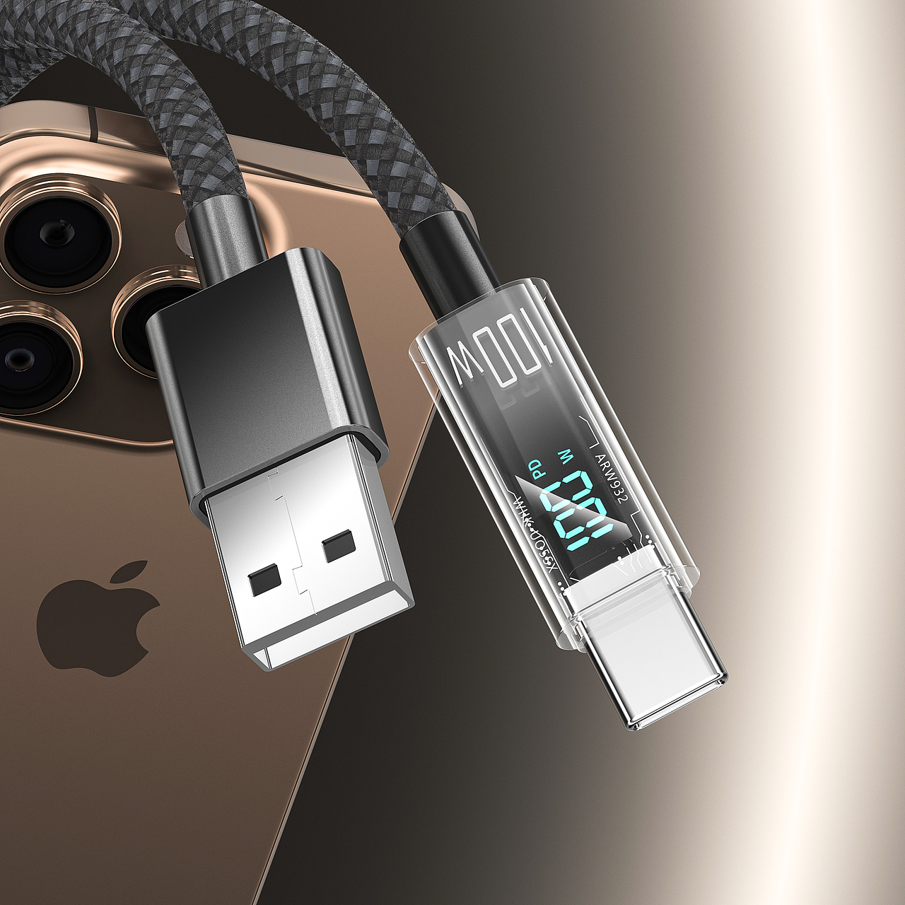 透明漸變數(shù)顯-快充數(shù)據(jù)線（圖ZMzk0NDI2ODc2） - 產(chǎn)品 - 站酷設(shè)計師我要五顏六色的嘿原創(chuàng)素材 - 站酷ZCOOL