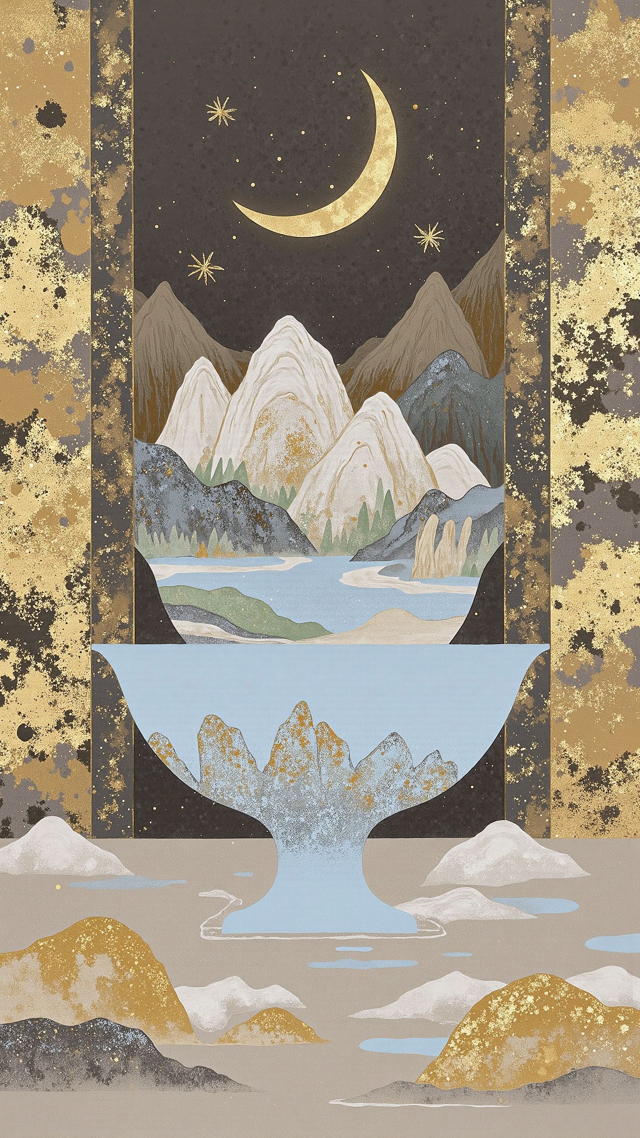 国风壁纸 | 仙鹤绕金楼｜锁屏穿越到盛唐（图ZMzk0NDI3NjI4） - AI作品 - 站酷设计师星星炸毛企鹅原创素材 - 站酷ZCOOL