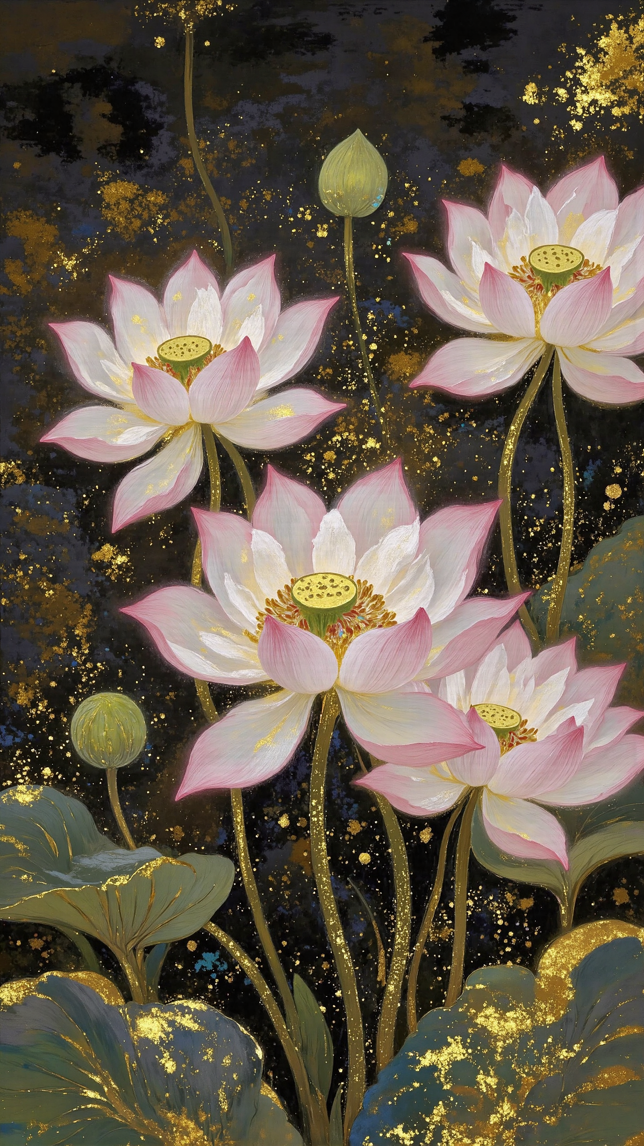 国风壁纸 | 仙鹤绕金楼｜锁屏穿越到盛唐（图ZMzk0NDI3NjU2） - AI作品 - 站酷设计师星星炸毛企鹅原创素材 - 站酷ZCOOL