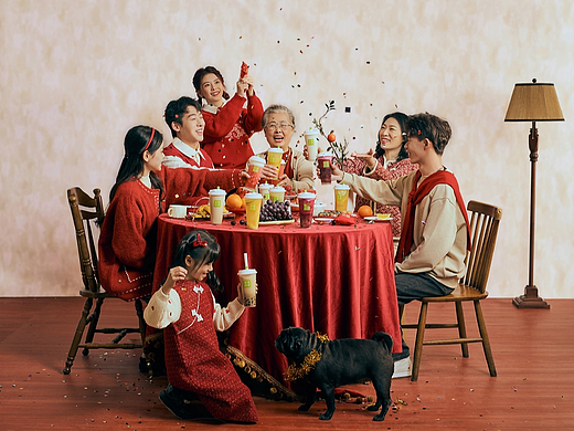 奈雪的茶×春生生画｜和奈雪一起过新年